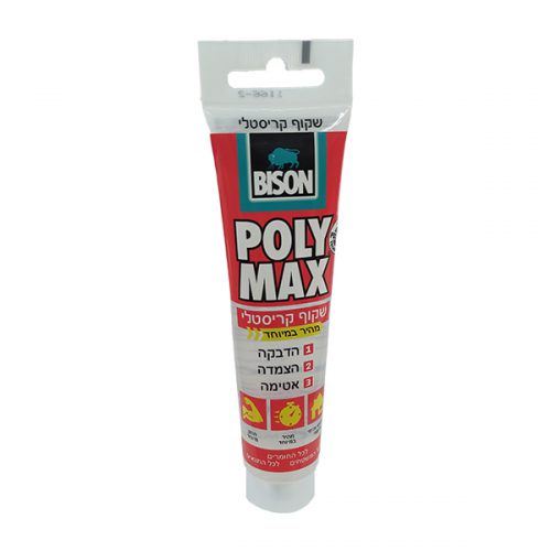 POLY MAX סיליקון שקוף לאטימה